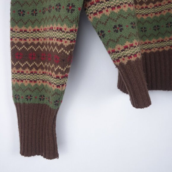 Vintage Polo Ralph Lauren Fair Isle Lambswool Turtleneck Sweater, Sz Extra-Large - Picture 4 of 6